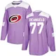 Authentic Youth Tony DeAngelo Purple Carolina Hurricanes Fights Cancer Practice Jersey